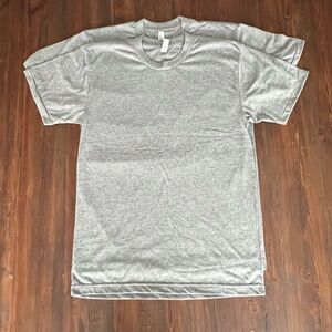 American Apparel tri blend Gray Short Sleeve Tee Guildan/AA circa 2022 2pack
